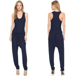 🆕 $398 Ronny Kobo Yelena Jumpsuit Midnight Blue